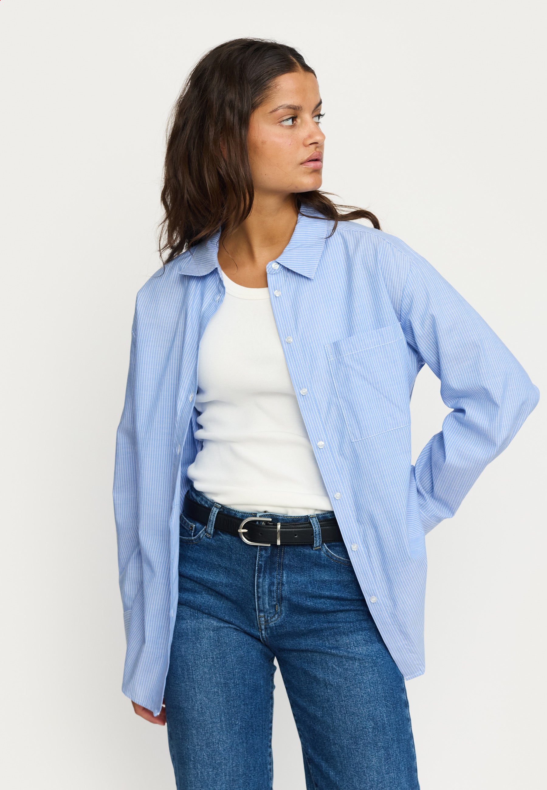 SRVeronica Stribet Skjorte